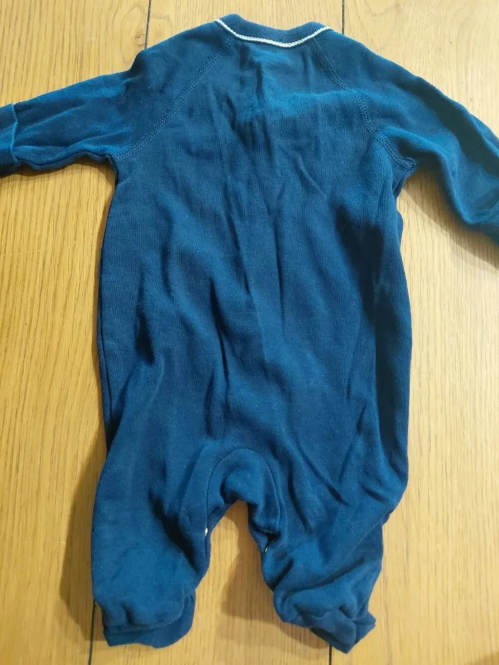 Newborn Ralph Lauren Navy Footsies Pajamas